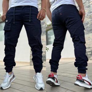 Pantalón Jogger Cargo Urbano para Hombre - Azul Marino