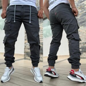 Pantalón Jogger Cargo Urbano para Hombre - Gris Grafito
